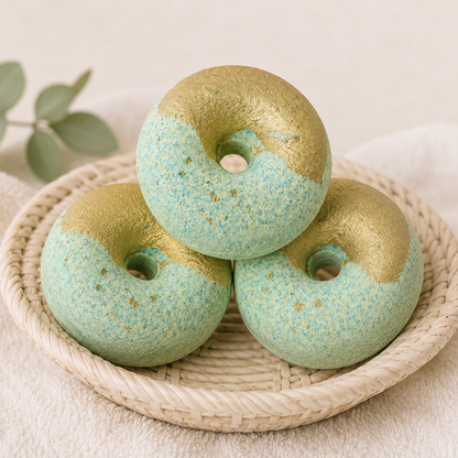 Cucumber, Basil & Mint Scented Bath Bomb | Spa Inspired Bath Fizzies