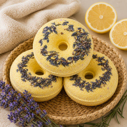 Lemon Lavender Bath Bomb | Citrus Floral Bath Fizzers