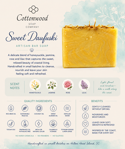 Sweet Daufuski- Honeysuckle Scented Artisan Soap