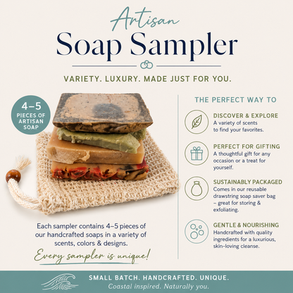 Artisan Soap Sampler Bag | Handmade Soap Variety Pack