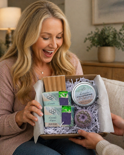 Lavender Lovers Gift Box- Luxury Lavender Spa Gift Set