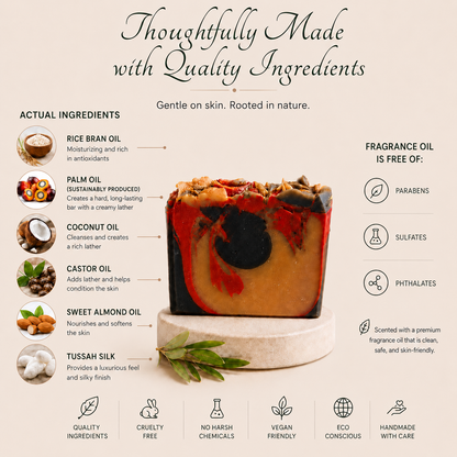 Tabac & Leather Artisan Soap | Masculine Handmade Soap