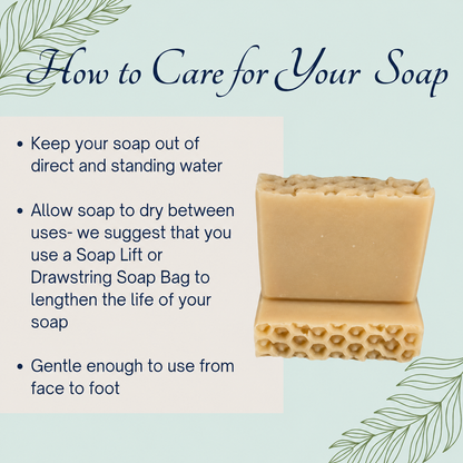 Bee's Knees Artisan Soap | Oatmeal, Milk & Honey Scented Handmade Soap