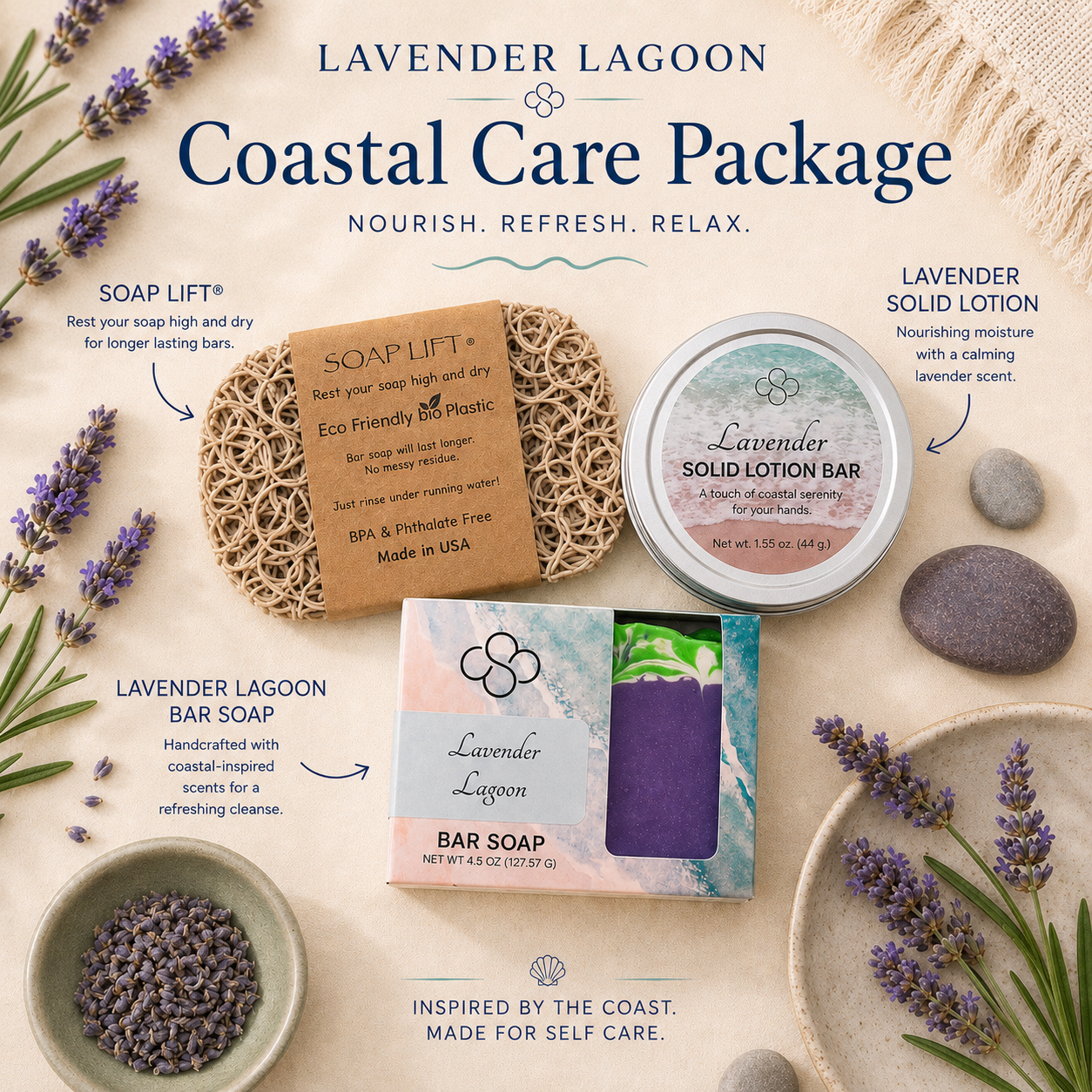 Coastal Care Packages | Luxury Beach-Inspired Gift Sets