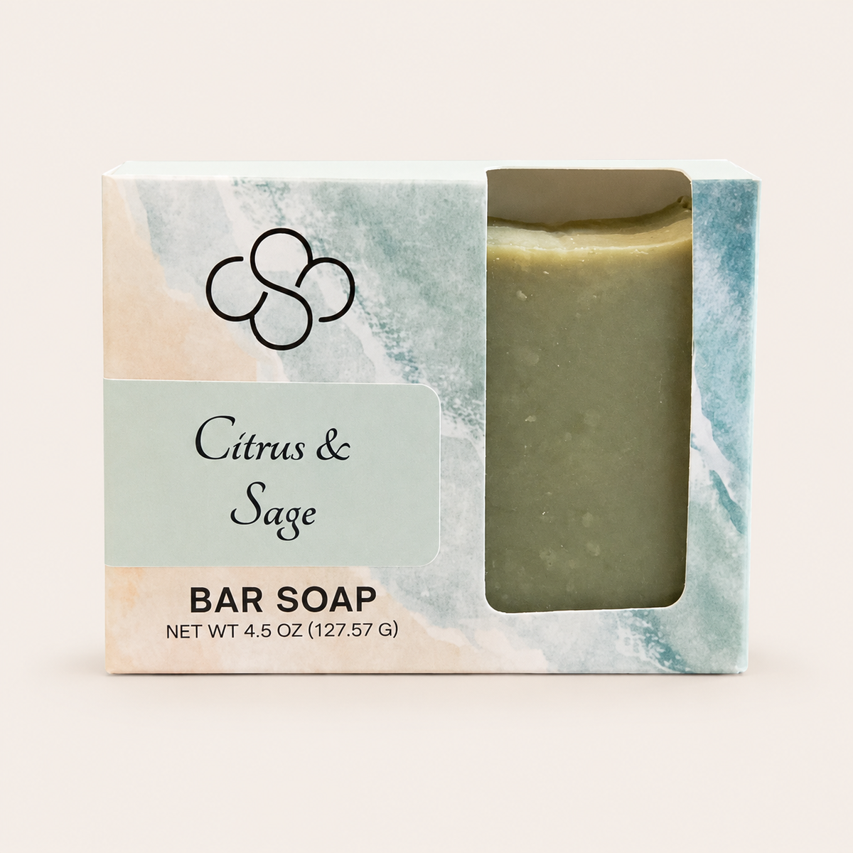 Citrus & Sage Artisan Soap| citrus and cleary sage scent | handmade by Cottonwood Soap Company, Hilton Head Island, SC