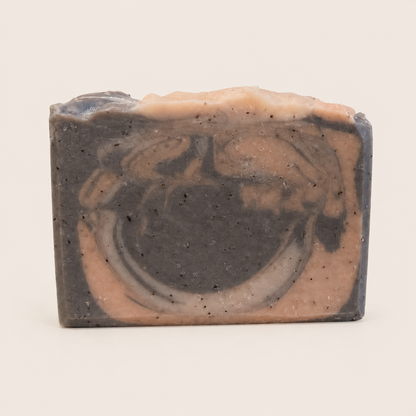 Coffee at the Beach, coffee and mocha scented exfoliating bar soap, handmade by Cottonwood Soap, Hilton Head Island, SC