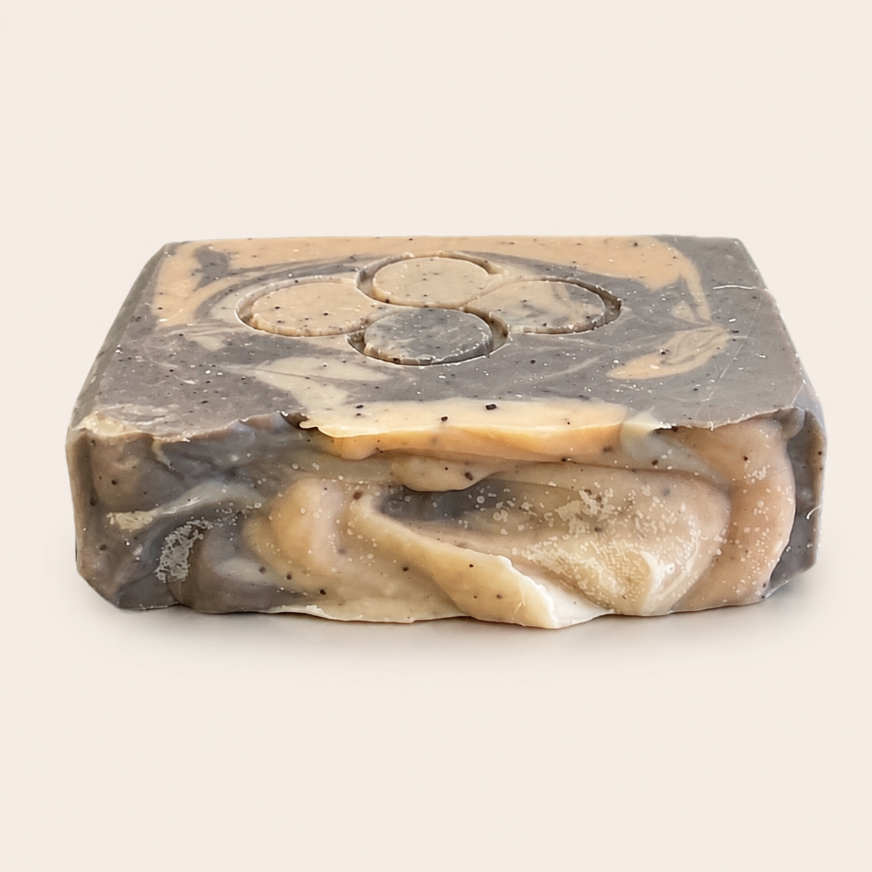 Coffee at the Beach, coffee and mocha scented exfoliating bar soap, handmade by Cottonwood Soap, Hilton Head Island, SC