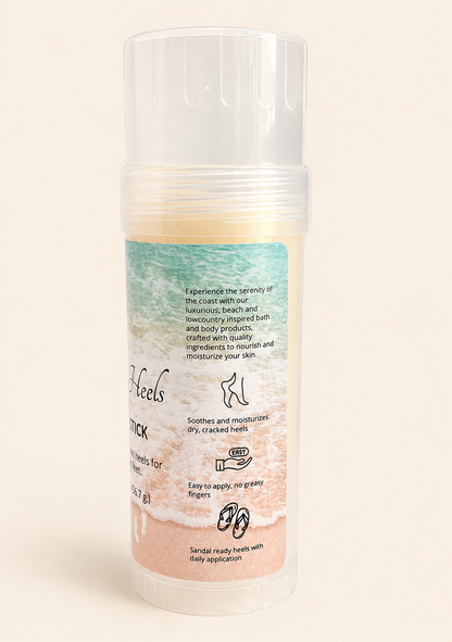 Happy Heels Lotion Stick | Coconut Scented Solid Lotion Balm handmade by Cottonwood Soap Company, Hilton Head Island, SC