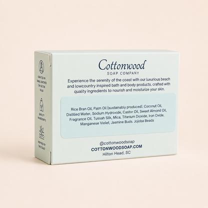 Georgia Peach- peach scented soap, handmade by Cottonwood Soap Company, Hilton Head Island, SC
