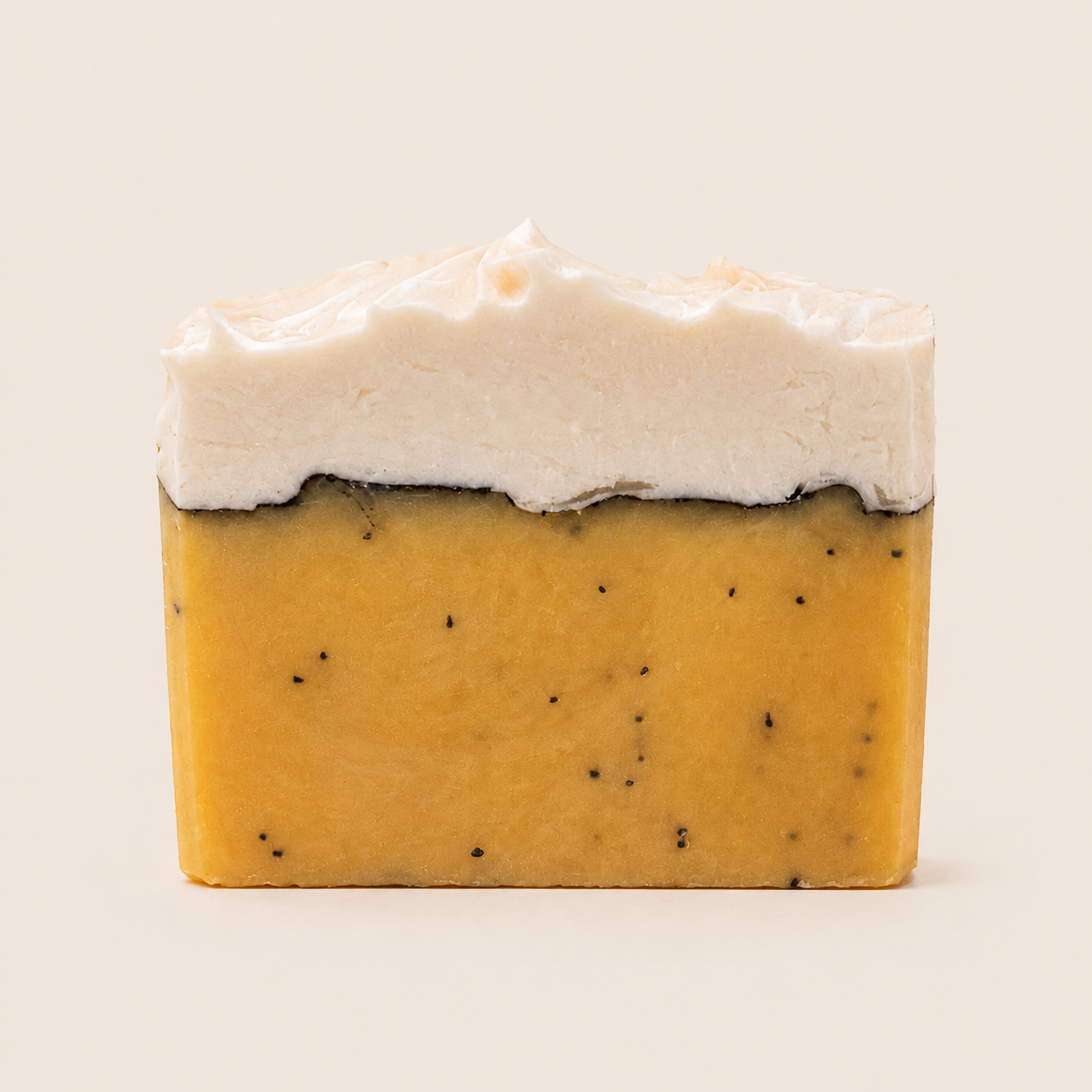 Island Zest, lemon and poppyseed bar soap, handmade by Cottonwood Soap Company, Hilton Head Island, SC.
