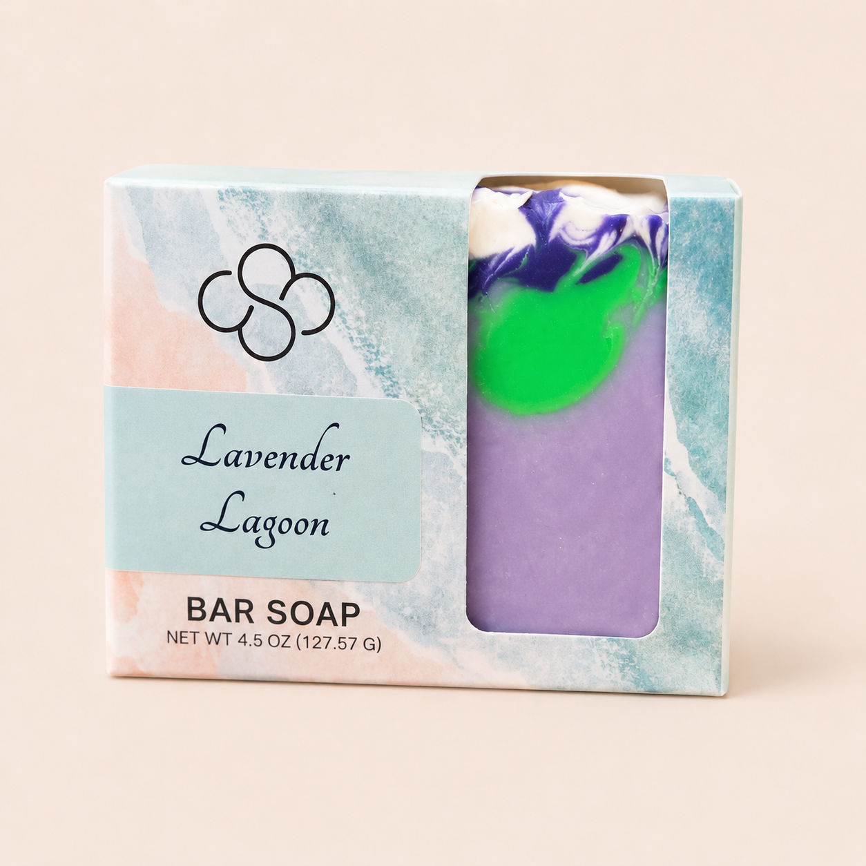 Lavender Lagoon- lavender scented soap handmade by Cottonwood Soap Company, Hilton Head Island, SC