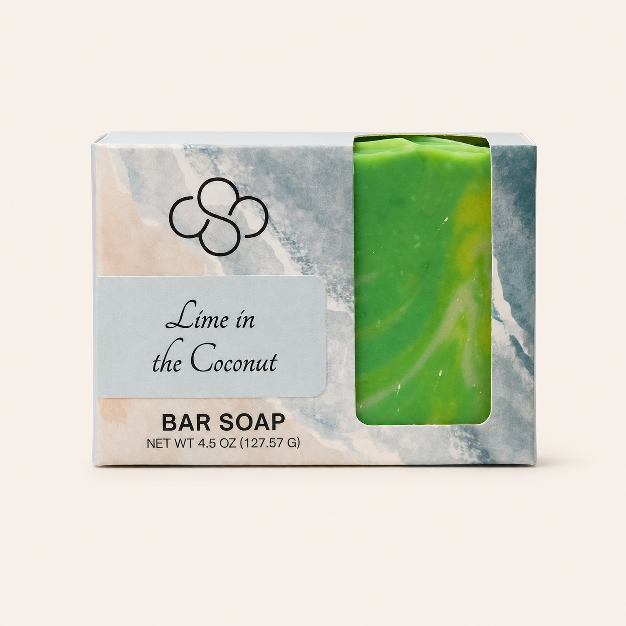 Lime in the Coconut, coconut lime verbena scented bar soap, handmade on Hilton Head Island, SC