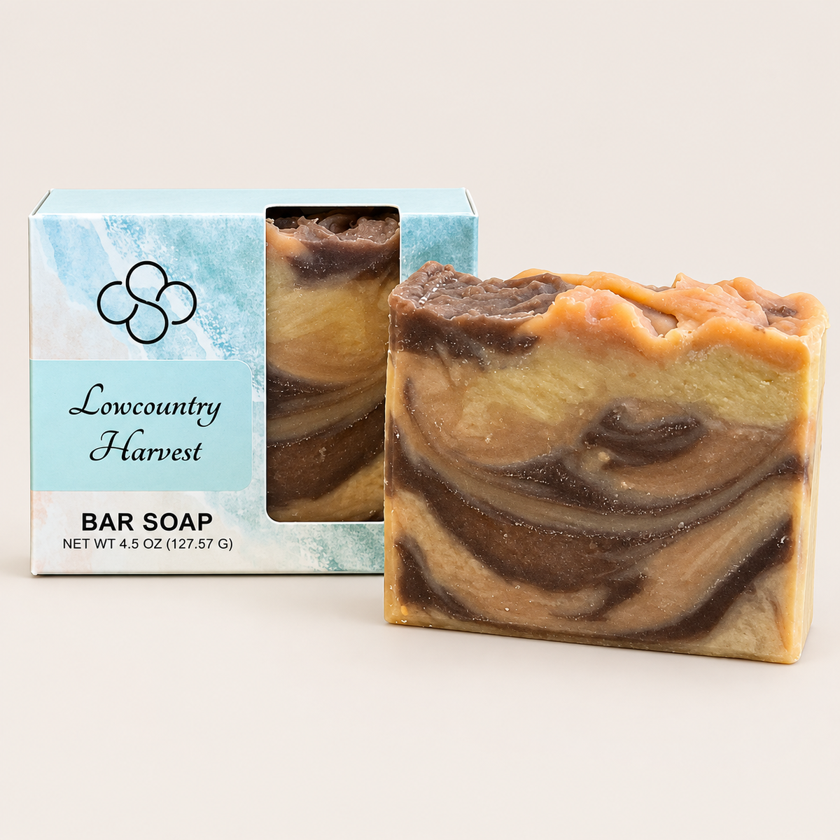 Lowcountry Harvest, fall scented soap, handmade by Cottonwood Soap Company, Hilton Head Island, SC