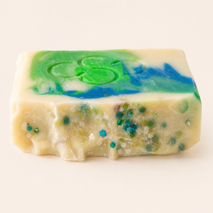 Sea Glass Handmade Soap | Fresh Cotton Coastal Artisan Bar Soap