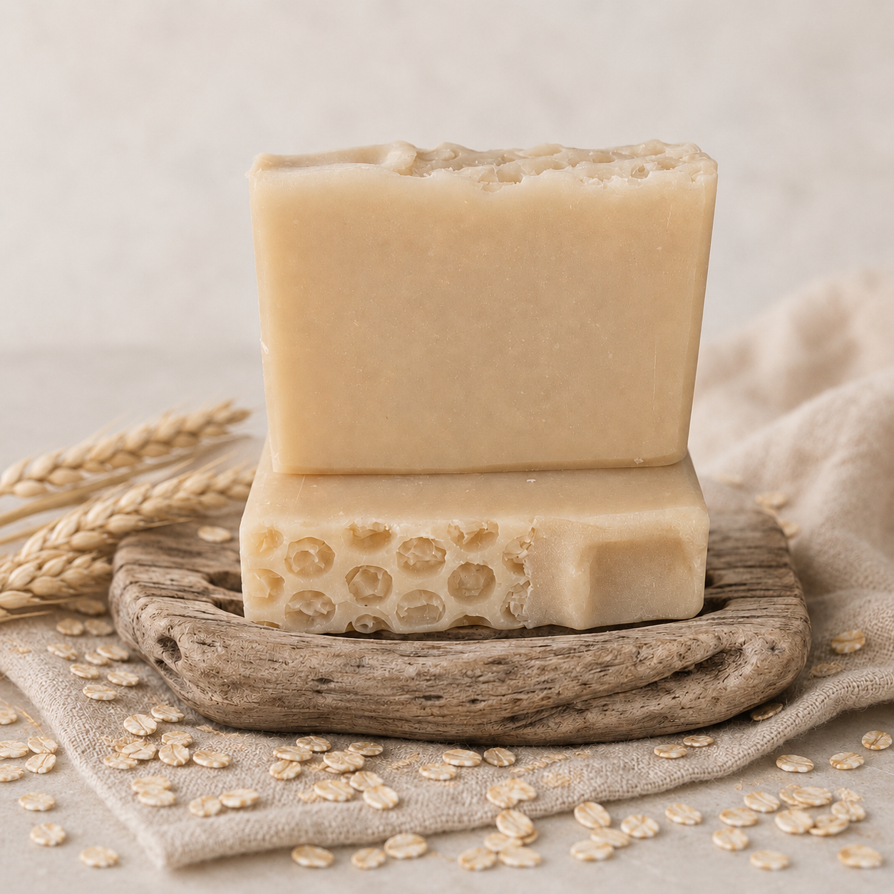 Sea Oats unscented bar soap, handcrafted by Cottonwood Soap Company on Hilton Head Island, SC