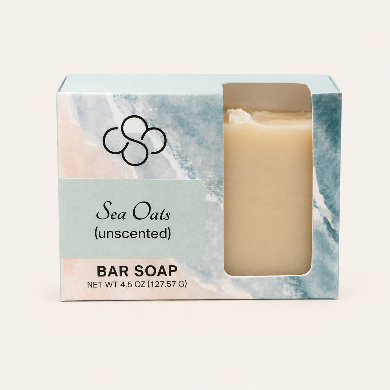 Sea Oats unscented bar soap, handcrafted by Cottonwood Soap Company on Hilton Head Island, SC