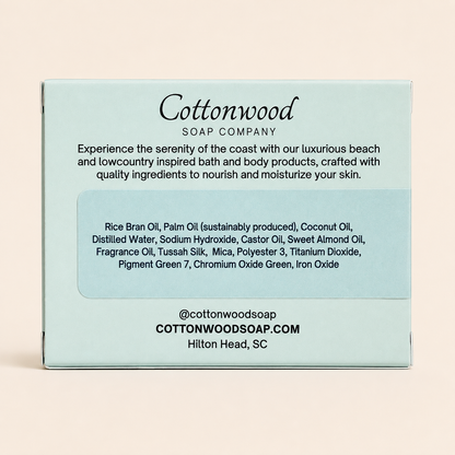 Sea Turtle artisan soap | cucumber, basil, and mint scent | handmade on Hilton Head Island, SC