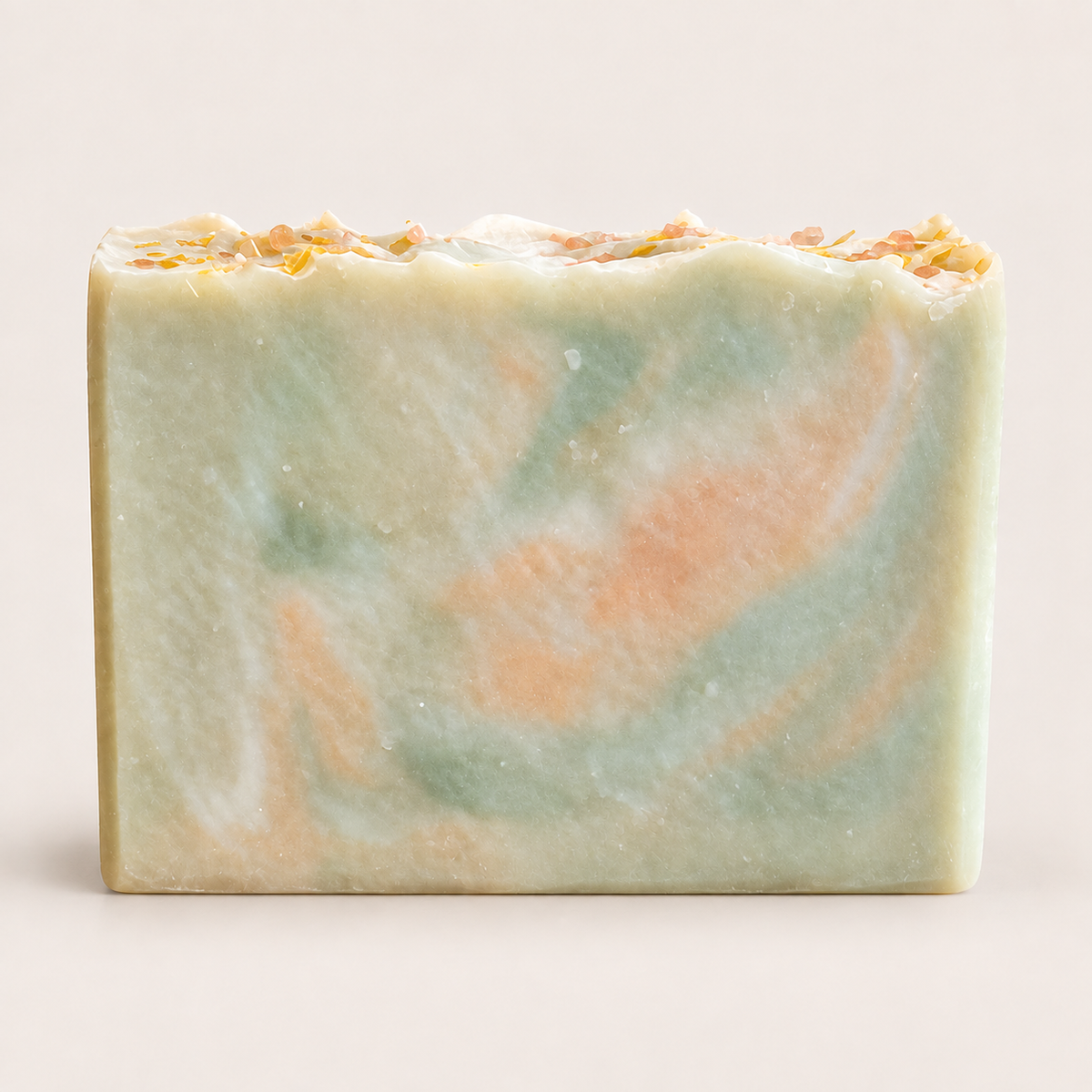 September Sunset, passion fruit scented bar soap handmade by Cottonwood Soap Company, Hilton Head Island, SC