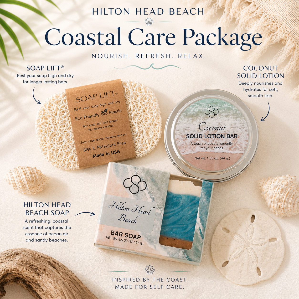 Coastal Care Packages | Luxury Beach-Inspired Gift Sets