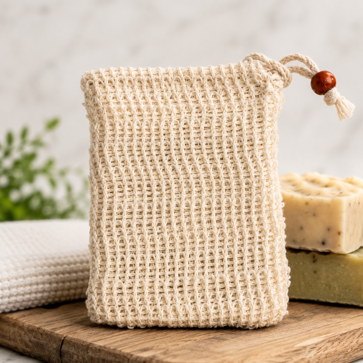 Drawstring Soap Saver Bag | Natural Exfoliating Soap Pouch