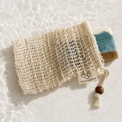 Drawstring Soap Saver Bag | Natural Exfoliating Soap Pouch