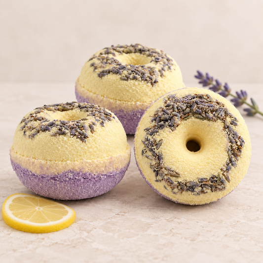 Lemon Lavender Bath Bomb | Citrus Floral Bath Fizzers