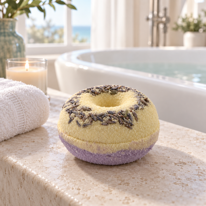 Lemon Lavender Bath Bomb | Citrus Floral Bath Fizzers