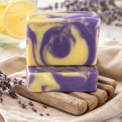 Lavender Lemonade Artisan Soap  Refreshing Lemon Lavender Scented Soap