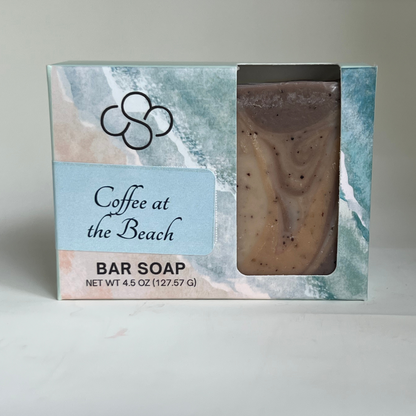 Coffee at the Beach- Exfoliating Artisan Soap | Mocha Coffee Handmade Soap